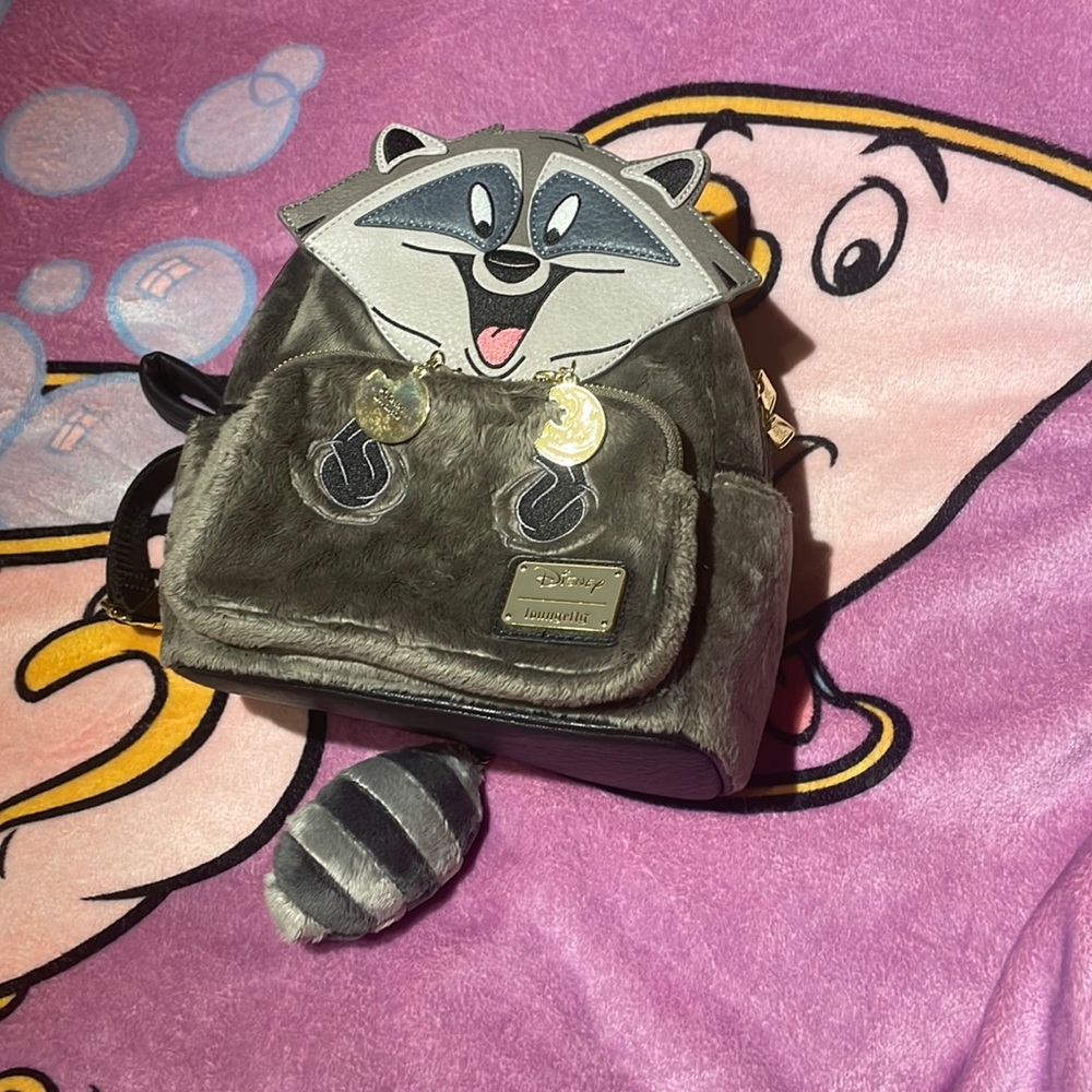 Fuzzy Meeko Loungefly backpackNew with Tags